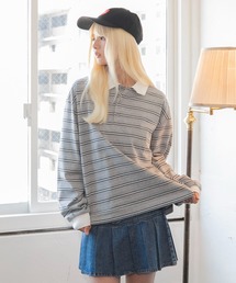 WEGO/【26年秋冬新作】マルチボーダーラガーロンT