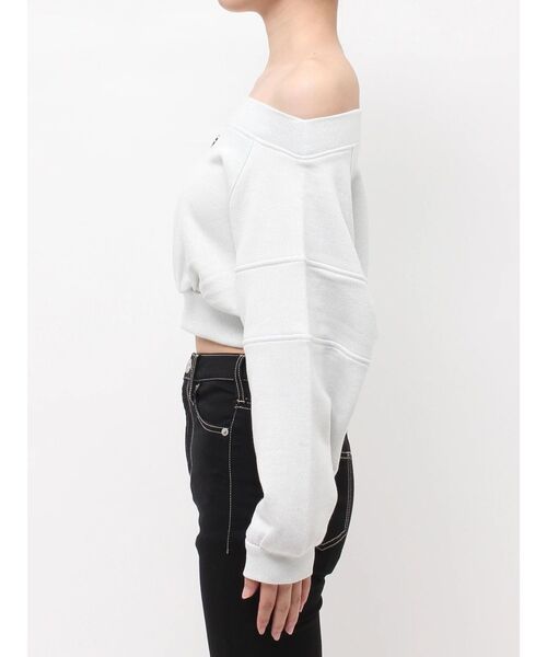 GYDA（ジェイダ）の「Symmetry GYDA short ラメスウェットトップス（Tシャツ/カットソー・レディース・ブラック/オフホワイト・FREE）」の16枚目の写真