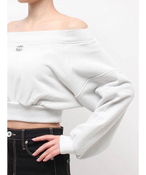 GYDA（ジェイダ）の「Symmetry GYDA short ラメスウェットトップス（Tシャツ/カットソー・レディース・ブラック/オフホワイト・FREE）」の19枚目の写真
