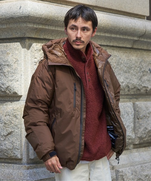 NANGA(ナンガ)の「『別注』NANGA×DOORS AURORA TEX DOWN PARKA(ダウンジャケット/コート・メンズ・オレンジ/ブラック/ネイビー/チャコールグレー/ブラウン・MEDIUM/SMALL/X-LARGE/LARGE/XX-LARGE)」の3枚目の写真