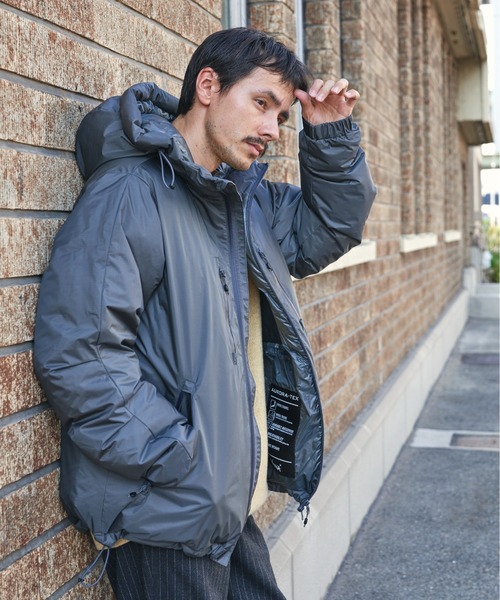 NANGA(ナンガ)の「『別注』NANGA×DOORS AURORA TEX DOWN PARKA(ダウンジャケット/コート・メンズ・オレンジ/ブラック/ネイビー/チャコールグレー/ブラウン・MEDIUM/SMALL/X-LARGE/LARGE/XX-LARGE)」の2枚目の写真