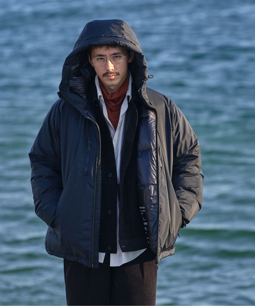 NANGA(ナンガ)の「『別注』NANGA×DOORS AURORA TEX DOWN PARKA(ダウンジャケット/コート・メンズ・オレンジ/ブラック/ネイビー/チャコールグレー/ブラウン・MEDIUM/SMALL/X-LARGE/LARGE/XX-LARGE)」の7枚目の写真