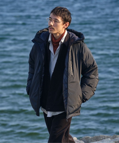 NANGA(ナンガ)の「『別注』NANGA×DOORS AURORA TEX DOWN PARKA(ダウンジャケット/コート・メンズ・オレンジ/ブラック/ネイビー/チャコールグレー/ブラウン・MEDIUM/SMALL/X-LARGE/LARGE/XX-LARGE)」の8枚目の写真