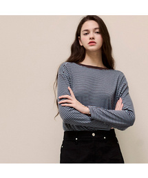 LOOKA ストライプ ロングスリーブ Tシャツ_3色