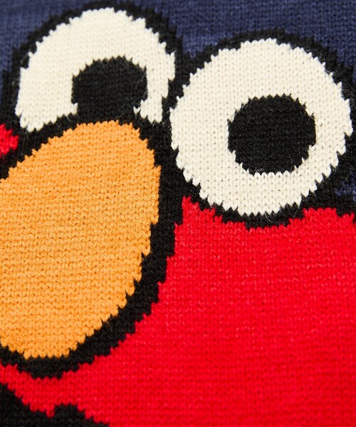SESAME STREET(セサミストリート)の「限定展開 SESAME STREET KNIT / セサミストリート クルーネックニット(ニット/セーター・メンズ・ネイビー/オフホワイト・X-LARGE/LARGE/MEDIUM)」の7枚目の写真