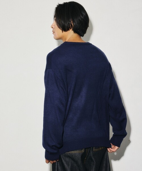SESAME STREET(セサミストリート)の「限定展開 SESAME STREET KNIT / セサミストリート クルーネックニット(ニット/セーター・メンズ・ネイビー/オフホワイト・X-LARGE/LARGE/MEDIUM)」の18枚目の写真