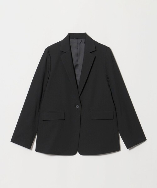 A DAY IN THE LIFE UNITED ARROWS(アデイインザライフユナイテッドアローズ)の「ブラック ツイル テーラードジャケット ‐セットアップ対応・ウォッシャブル‐ <A DAY IN THE LIFE>(テーラードジャケット・レディース・ブラック・38/40)」の1枚目の写真