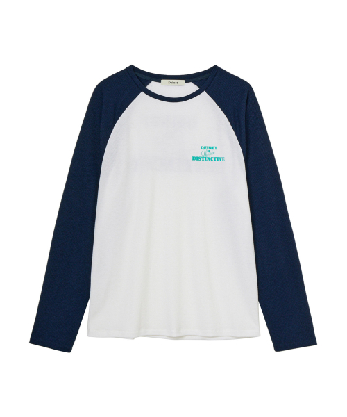 DEINET（ダイニット）の「WAFFLE RAGLAN LONG SLEEVE IN WHITE（Tシャツ/カットソー・レディース・その他・FREE）」の2枚目の写真