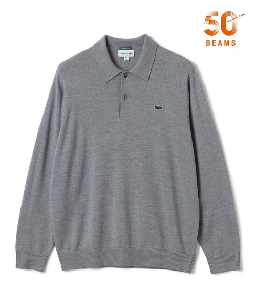 BEAMS GOLF(ビームスゴルフ)の「〈MEN〉【別注】LACOSTE / ロングスリーブ ニット ポロ(ポロシャツ・メンズ・ブラック/グレー/ブラウン/レッド系その他7・L/M/XL/S)」の1枚目の写真
