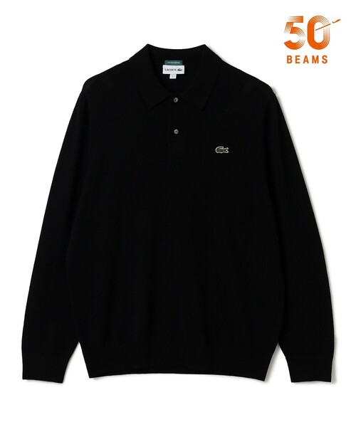 BEAMS GOLF(ビームスゴルフ)の「〈MEN〉【別注】LACOSTE / ロングスリーブ ニット ポロ(ポロシャツ・メンズ・ブラック/グレー/ブラウン/レッド系その他7・L/M/XL/S)」の2枚目の写真