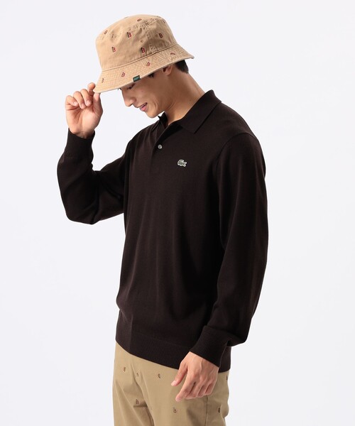 BEAMS GOLF(ビームスゴルフ)の「〈MEN〉【別注】LACOSTE / ロングスリーブ ニット ポロ(ポロシャツ・メンズ・ブラック/グレー/ブラウン/レッド系その他7・L/M/XL/S)」の7枚目の写真