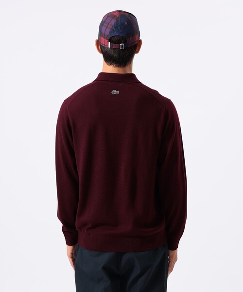BEAMS GOLF(ビームスゴルフ)の「〈MEN〉【別注】LACOSTE / ロングスリーブ ニット ポロ(ポロシャツ・メンズ・ブラック/グレー/ブラウン/レッド系その他7・L/M/XL/S)」の12枚目の写真