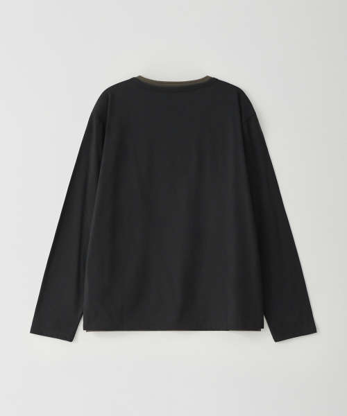 WEST GRAND BOULEVARD（ウエストグランドブルバード）の「ドリズル レイヤード ロングスリーブ Tシャツ チャコール（Tシャツ/カットソー・レディース・その他・MEDIUM/LARGE/X-LARGE）」の2枚目の写真