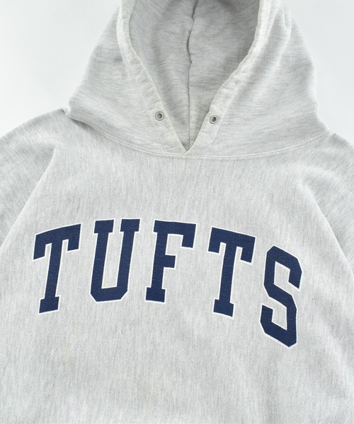 Champion(チャンピオン)の「【USED】Y2K Champion "TUFTS" リバースウィーブ フーディー(パーカー・メンズ・グレー・XX-LARGE)」の2枚目の写真