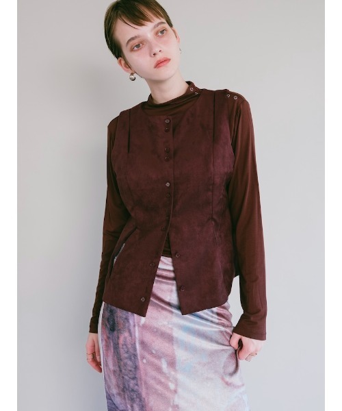 sahara(サハラ)の「Cutout Turtle Top(Tシャツ/カットソー・レディース・ブラック/ミント/アイボリー/ブラウン・FREE)」の18枚目の写真