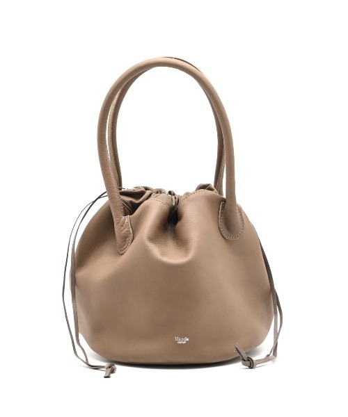 blancle(ブランクレ)の「【blancle】bc1396 L.LEATHER TUBE DRUM BAG(トートバッグ・レディース・グレイッシュベージュ/ネイビー/ブラック/ブラウン・FREE)」の6枚目の写真