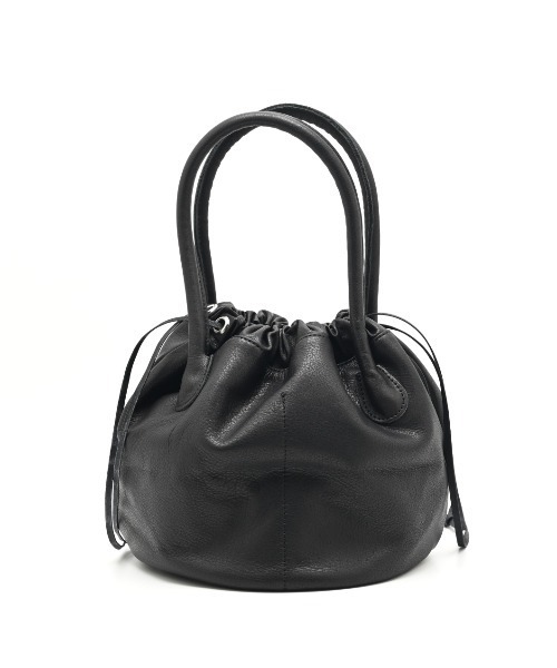 blancle(ブランクレ)の「【blancle】bc1396 L.LEATHER TUBE DRUM BAG(トートバッグ・レディース・グレイッシュベージュ/ネイビー/ブラック/ブラウン・FREE)」の7枚目の写真