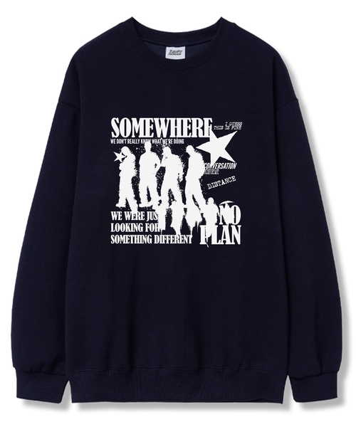 TI.GLAKE（ティーグレイク）の「サムシングディフロント オーバーサイズ 裏毛 スウェット Tシャツ 6カラー（スウェット・レディース・ブラック/ネイビー/ブラウン/グレー/クリーム/チャコール・LARGE/X-LARGE/XX-LARGE）」の6枚目の写真