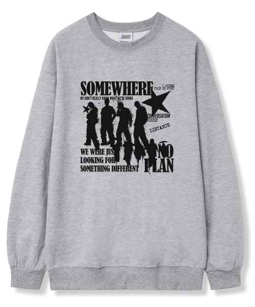 TI.GLAKE（ティーグレイク）の「サムシングディフロント オーバーサイズ 裏毛 スウェット Tシャツ 6カラー（スウェット・レディース・ブラック/ネイビー/ブラウン/グレー/クリーム/チャコール・LARGE/X-LARGE/XX-LARGE）」の7枚目の写真