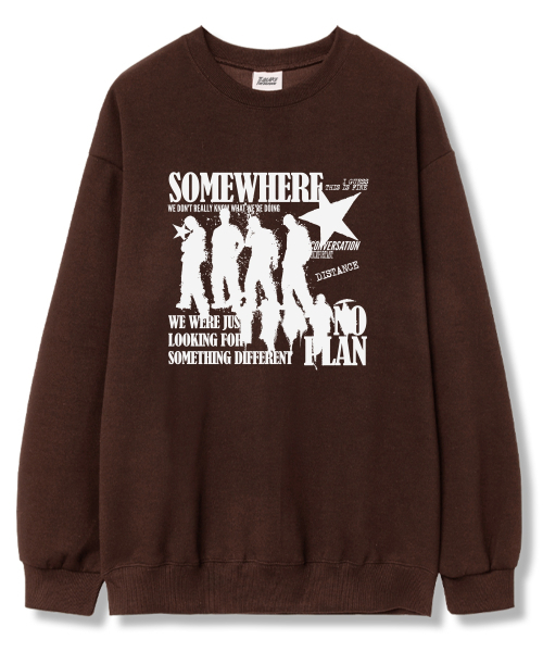 TI.GLAKE（ティーグレイク）の「サムシングディフロント オーバーサイズ 裏毛 スウェット Tシャツ 6カラー（スウェット・レディース・ブラック/ネイビー/ブラウン/グレー/クリーム/チャコール・LARGE/X-LARGE/XX-LARGE）」の10枚目の写真