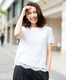 GLOBAL WORK | ソウレースカットプルオーバー半袖/721395(Tシャツ/カットソー)