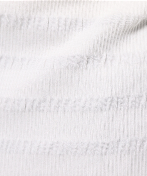 MOUSSY（マウジー）の「Shirring offshoulder tops（Tシャツ/カットソー・レディース・ホワイト/ライトピンク/ブラック・FREE）」の13枚目の写真