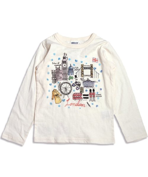 BREEZE（ブリーズ）の「3柄CITY Tシャツ（Tシャツ/カットソー・キッズ・アイボリー/ネイビー/レモンイエロー・95/110/130/120/80/90/100/140）」の2枚目の写真