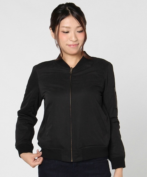 laboratory work（ラボラトリーワーク）の「リバーシブルブルゾン（スタジャン・レディース・ブラック/カーキ・MEDIUM）」の20枚目の写真