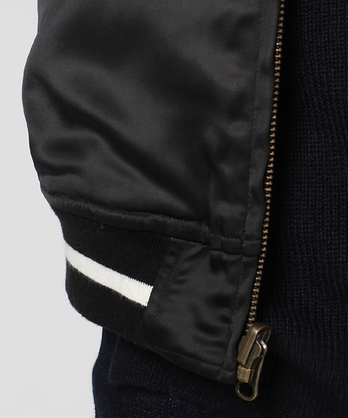 laboratory work（ラボラトリーワーク）の「リバーシブルブルゾン（スタジャン・レディース・ブラック/カーキ・MEDIUM）」の16枚目の写真