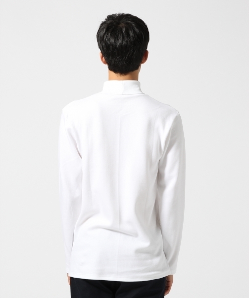 RAGEBLUE(レイジブルー)の「【GUNZE】別注タートルネックカットソー/733984(Tシャツ/カットソー・メンズ・ホワイト/オリーブ/ネイビー・LARGE/MEDIUM)」の5枚目の写真