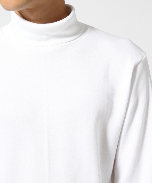 RAGEBLUE(レイジブルー)の「【GUNZE】別注タートルネックカットソー/733984(Tシャツ/カットソー・メンズ・ホワイト/オリーブ/ネイビー・LARGE/MEDIUM)」の6枚目の写真