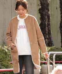 Another Edition | フェイクボアリバーシブルコート/AEMBC FAKE BOA RIV CT(ムートンコート)