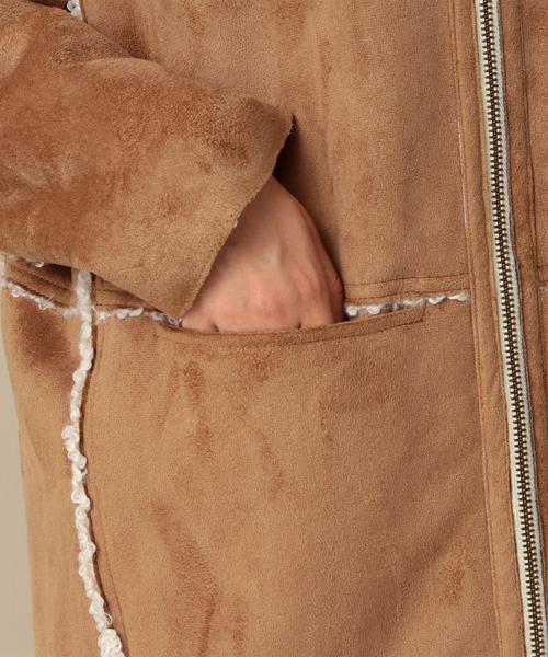 Another Edition（アナザーエディション）の「フェイクボアリバーシブルコート/AEMBC FAKE BOA RIV CT◆（ムートンコート・レディース・ブラック/ブラウン・MEDIUM/SMALL）」の21枚目の写真
