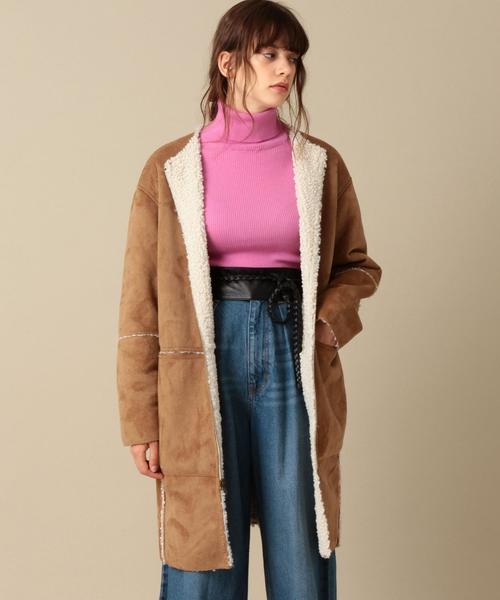 Another Edition（アナザーエディション）の「フェイクボアリバーシブルコート/AEMBC FAKE BOA RIV CT◆（ムートンコート・レディース・ブラック/ブラウン・MEDIUM/SMALL）」の12枚目の写真