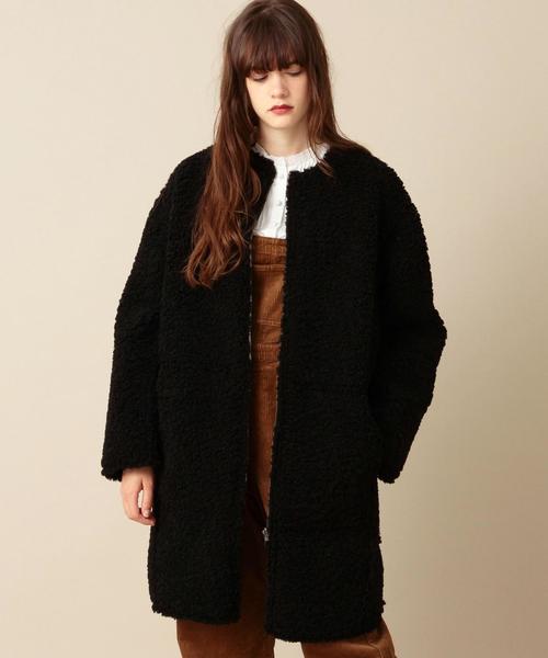 Another Edition（アナザーエディション）の「フェイクボアリバーシブルコート/AEMBC FAKE BOA RIV CT◆（ムートンコート・レディース・ブラック/ブラウン・MEDIUM/SMALL）」の15枚目の写真