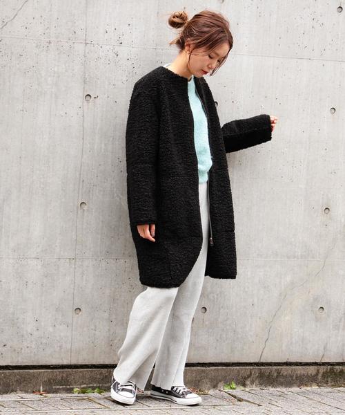 Another Edition（アナザーエディション）の「フェイクボアリバーシブルコート/AEMBC FAKE BOA RIV CT◆（ムートンコート・レディース・ブラック/ブラウン・MEDIUM/SMALL）」の7枚目の写真