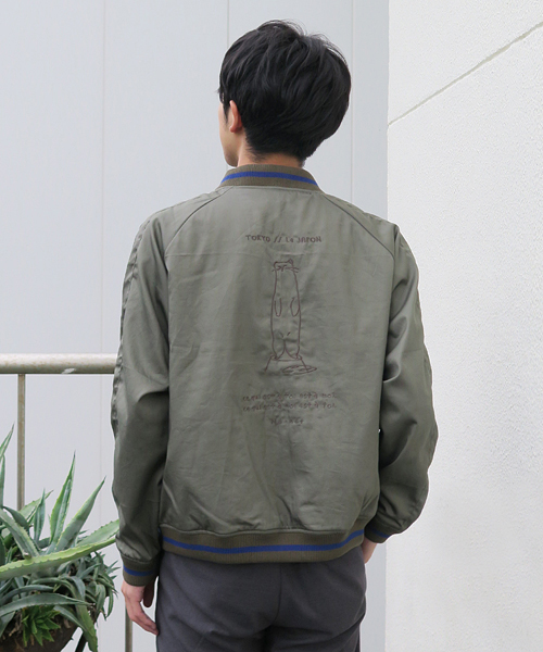 Ne-net（ネネット）の「S (S)おこじょジャン（ブルゾン・メンズ・ネイビー/カーキ/ブルー・03）」の20枚目の写真