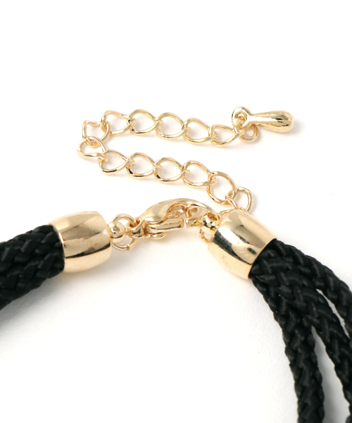 PLAIN CLOTHING（プレーンクロージング）の「タッセルブレスレット【PLAIN CLOTHING】（ブレスレット・レディース・ブラック/グレー/ブラウン・FREE）」の5枚目の写真