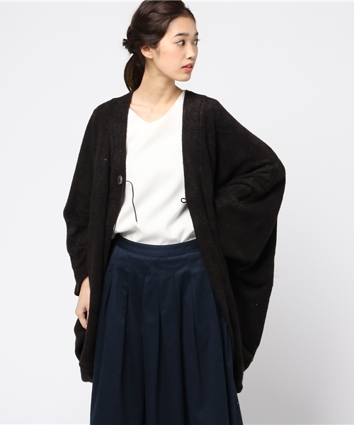 チャイハネ(チャイハネ)の「【チャイハネ】ビッグシルエットニットカーディガン(カーディガン/ボレロ・レディース・グレー/ブルー/ブラック/ベージュ/キャメル/ダークブルー・FREE)」の18枚目の写真