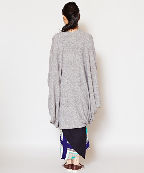 チャイハネ(チャイハネ)の「【チャイハネ】ビッグシルエットニットカーディガン(カーディガン/ボレロ・レディース・グレー/ブルー/ブラック/ベージュ/キャメル/ダークブルー・FREE)」の10枚目の写真