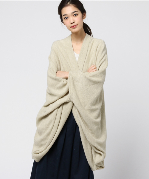 チャイハネ(チャイハネ)の「【チャイハネ】ビッグシルエットニットカーディガン(カーディガン/ボレロ・レディース・グレー/ブルー/ブラック/ベージュ/キャメル/ダークブルー・FREE)」の11枚目の写真