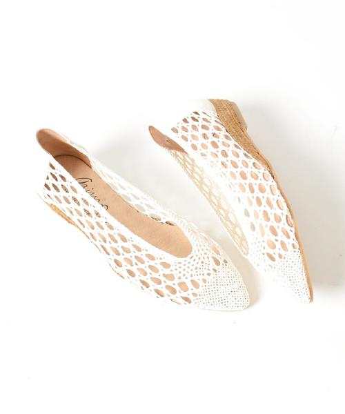 Khaju（カージュ）の「GAIMO:レースシューズ◇（サンダル・レディース・ホワイト/チャコールグレー・36/38/37）」の8枚目の写真