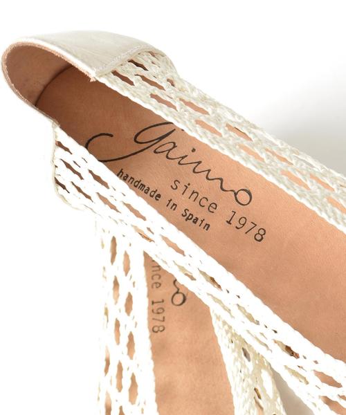 Khaju（カージュ）の「GAIMO:レースシューズ◇（サンダル・レディース・ホワイト/チャコールグレー・36/38/37）」の5枚目の写真