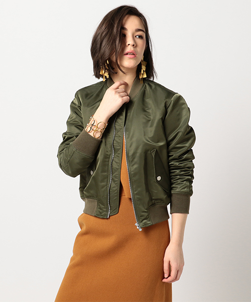 エストネーション ESTNATION MA-1 フライトジャケット カーキ L