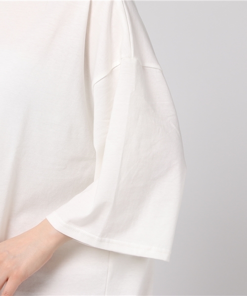 PUNYUS（プニュズ）の「ハイネックビックTワンピ（ワンピース・レディース・サックスブルー/ライトピンク/ブラック/ライトイエロー/ホワイト/ライトパープル・3/4）」の11枚目の写真