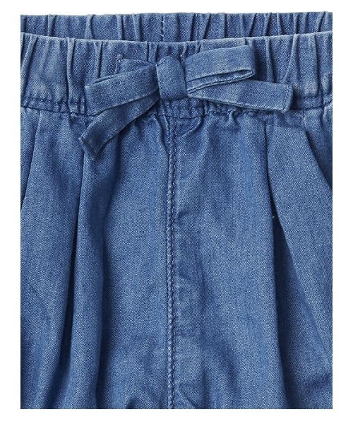 GAP(ギャップ)の「シャンブレー バブルショートパンツ(デニムパンツ・キッズ・インディゴブルー・90cm/70cm/50cm/80cm/60cm)」の3枚目の写真