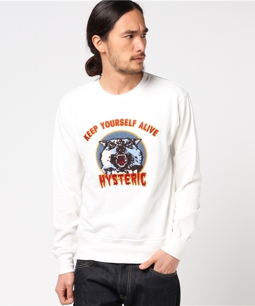 HYSTERIC GLAMOUR（ヒステリックグラマー）の「WOLF HEAD刺繍 SW