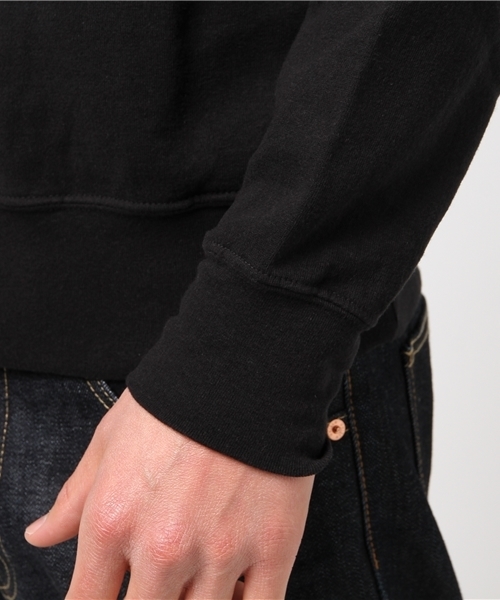 HYSTERIC GLAMOUR（ヒステリックグラマー）の「WOLF HEAD刺繍 SW（スウェット・メンズ・トップグレー/ホワイト/ブラック・MEDIUM/LARGE/SMALL）」の4枚目の写真