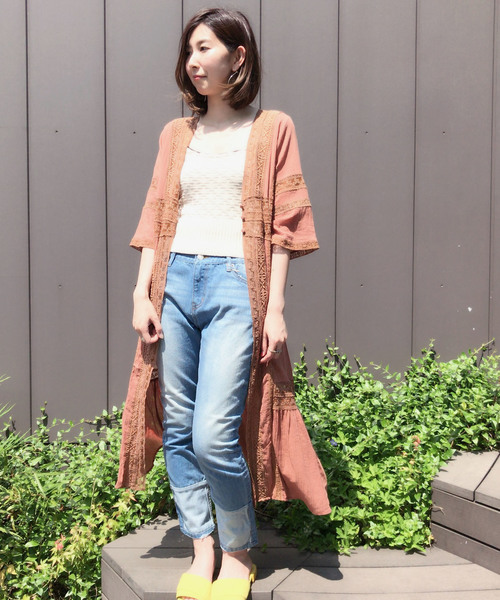 Cheek(チーク)の「ジャガードニットビスチェ(ニット/セーター・レディース・ブラウン/グリーン/ベージュ・MEDIUM)」の10枚目の写真