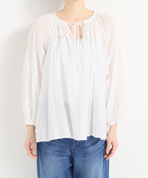 セール】Cotton ボイルスモックブラウス◇（シャツ/ブラウス